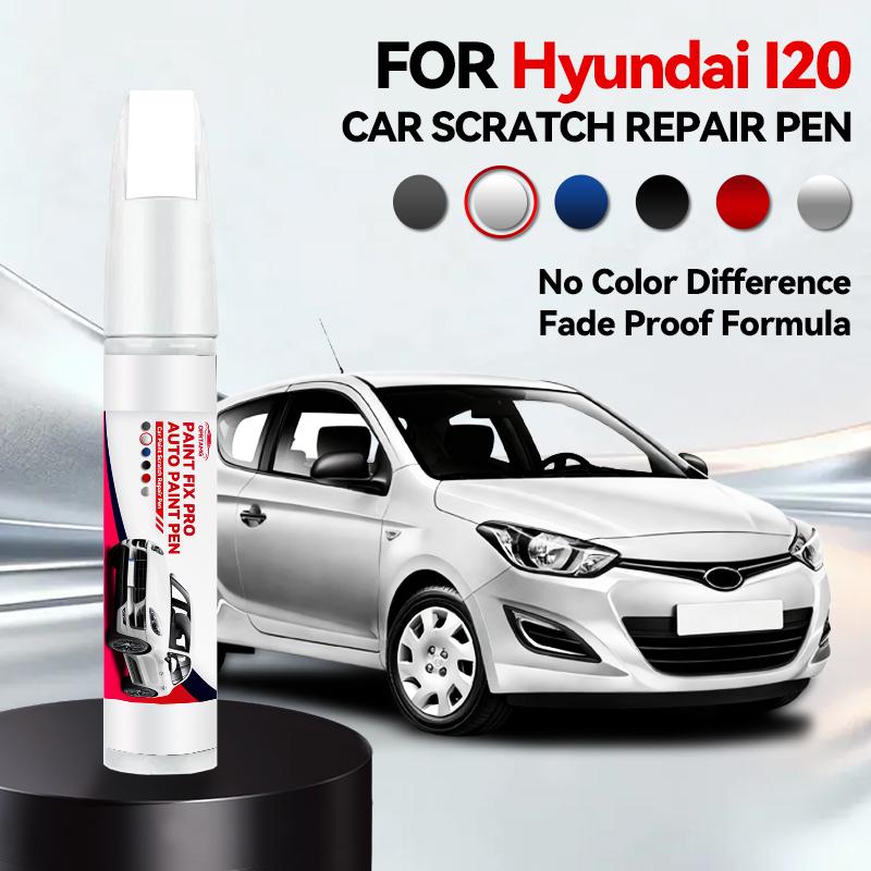 For Hyundai I20 Paint Repair Pen Touch Up Scratch Remover DIY Auto Accessories Black White Blue Silver