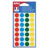 Signaling Labels - AGIPA - Round 15 Mm - Transparent PVC - 4 Colors - Moisture Resistant