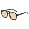 New Candy Color Double Beam Sunglasses Fashion Trend Square Sunglasses Retro UV Protection Personalized Glasses