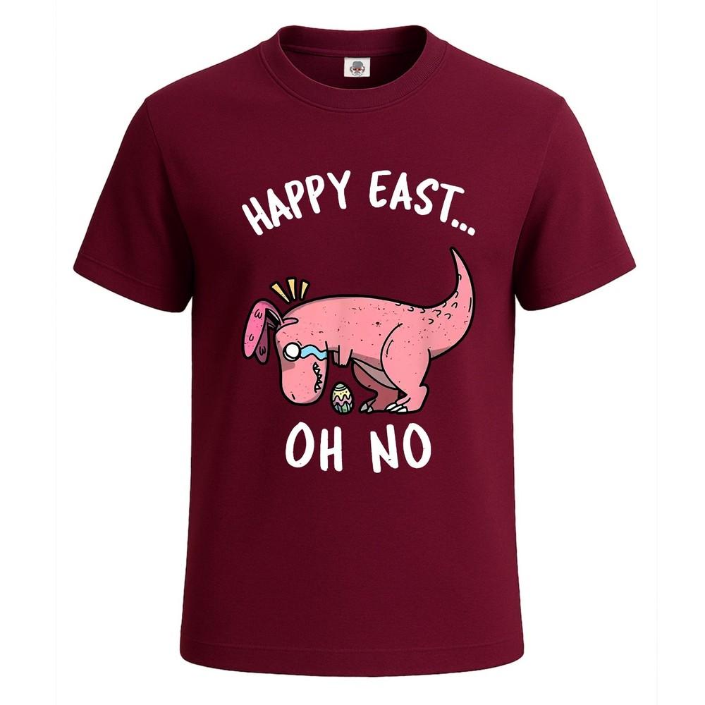 Funny easter dinosaur design happy easter tshirt for mens novelty gift tee top
