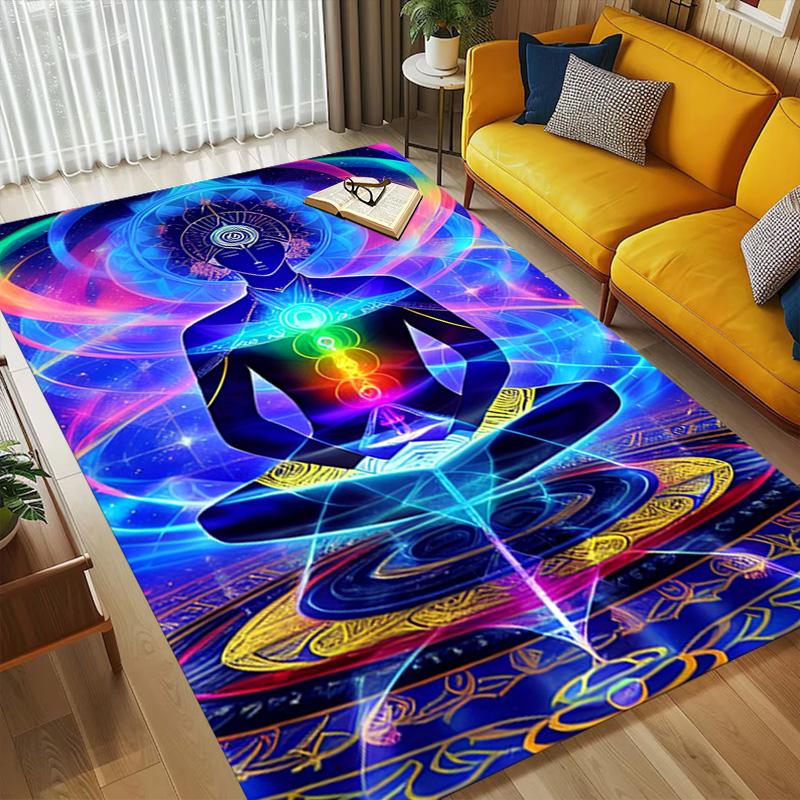 Chakra Meditation Living Room Nonslip Area Rug Soft Carpet For Bedroom Game Playroom Sofa Office Home Decor Doormat Christmas Gift C9301522
