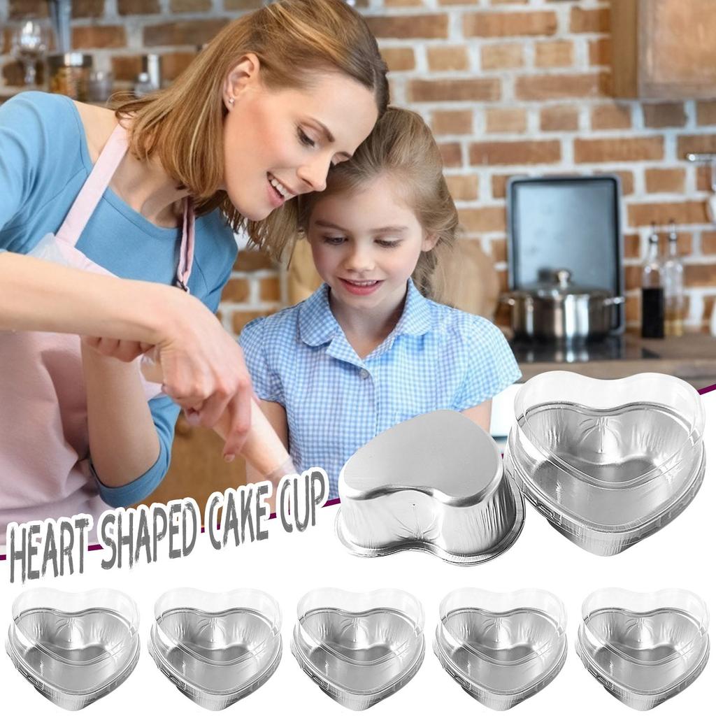 День Святого Валентина Пара Выпечка Торта Своими Руками Торт В Форме Сердца Чашка Торт (С крышкой)