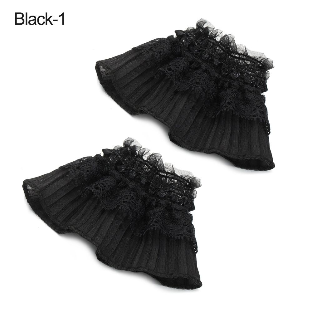 Decorative Gloves Arm Cover Lace Cuffs Ruffles Elbow Sleeve Fake Sleeve Detachable Sleeve Cuffs