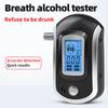 Цифровой алкотестер AT6000 Мини полицейский алкотестер Точные мундштуки Тестер алкоголя в выдыхаемом воздухе Для правоохранительных органов Личный