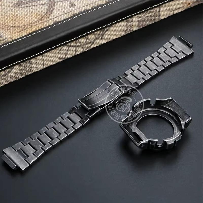 Для Casio G-SHOCK Модифицированный Металлический Корпус Ремешок DW-6600 DW-6900 DW-6903 DW6900 Нержавеющая Сталь Ретро Резьба Безель Часов Ремешок Часов