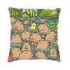 Nordic Don'T Worry Be Capy Cute Capybara Sofa Cushion Cover Soft Animal Pillow Case Home Decor Pillowcase