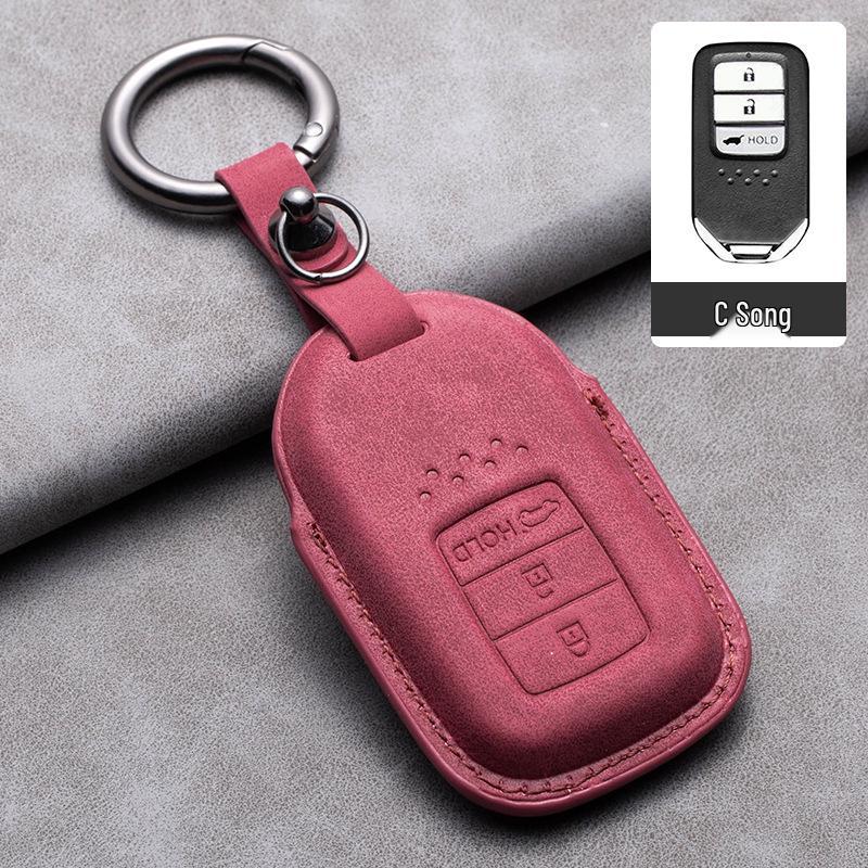 Совместимый кожаный чехол для ключа для GAC Toyota CRV, Crown, Accord, Civic, Haoying и Inspire