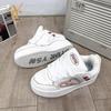 Zhao Ruth Niche Design Board Shoes Ins Super Fire Thick Sole Versatile Sports Leisure Moral Training Little White Shoes Children