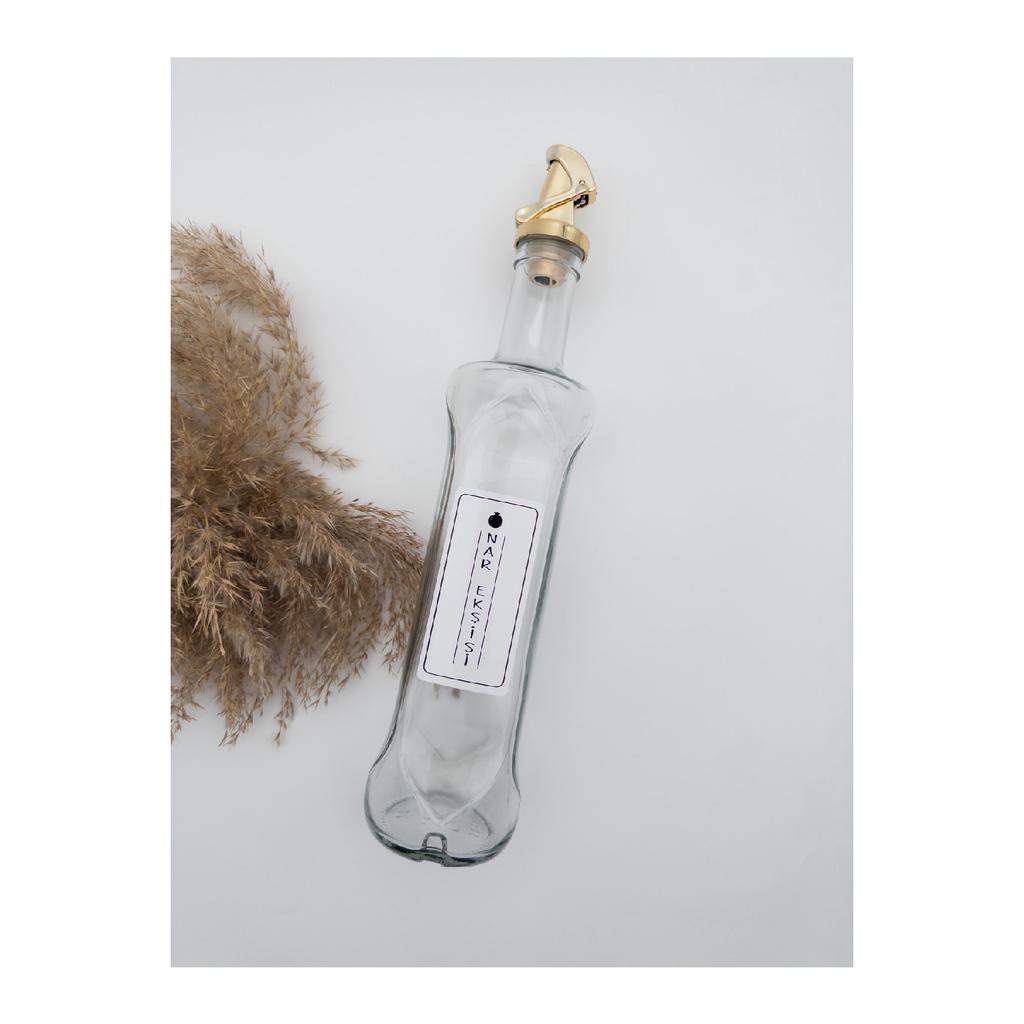 Olive Oil And Sunflower Oil Drip-free Oil Pot 500ml Decorative Gold Lid