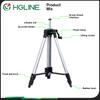 HGLINE Штатив для лазерного уровня 1,2 м, 1,5 м, растягивающийся штатив, подходящий для 5/8-дюймового лазерного уровня, алюминиевый штатив с подъемным рычагом