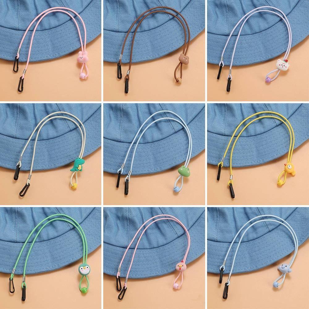 Hook Clips Hat Retainer Elastic Windproof Hat Strap Cartoon Hat Chin Cord Hat