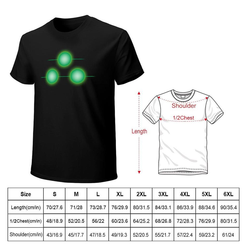Футболка в стиле очков Splinter Cell Новое издание аниме-товары дешёвые вещи мужские футболки набор