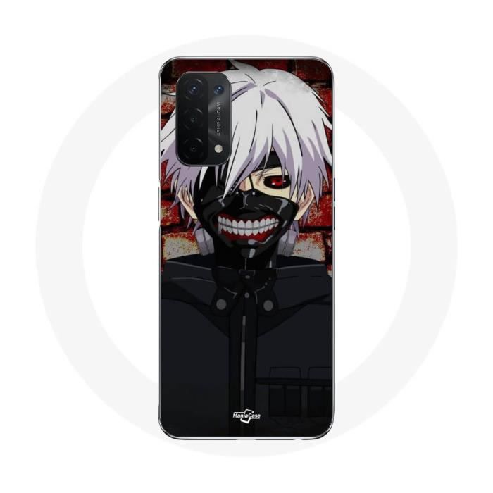 Coque - Maniacase - Oppo A54 5G - Anime Tokyo Ghoul Kaneki ken - Souple - Noir