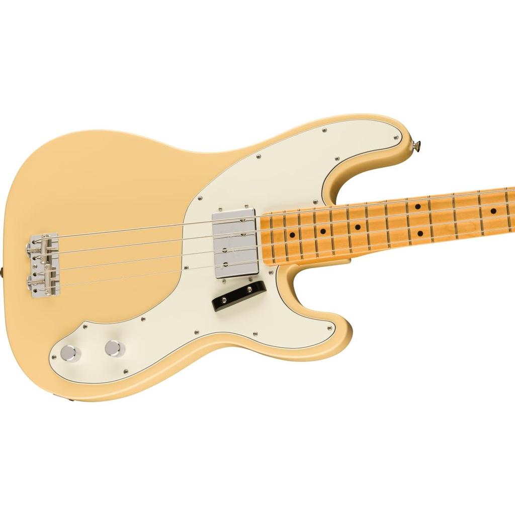 Fender II Клен Винтаж с Мягким Кейсом Vintera® '70s Telecaster® Bass, Накладка на Гриф, Белый,