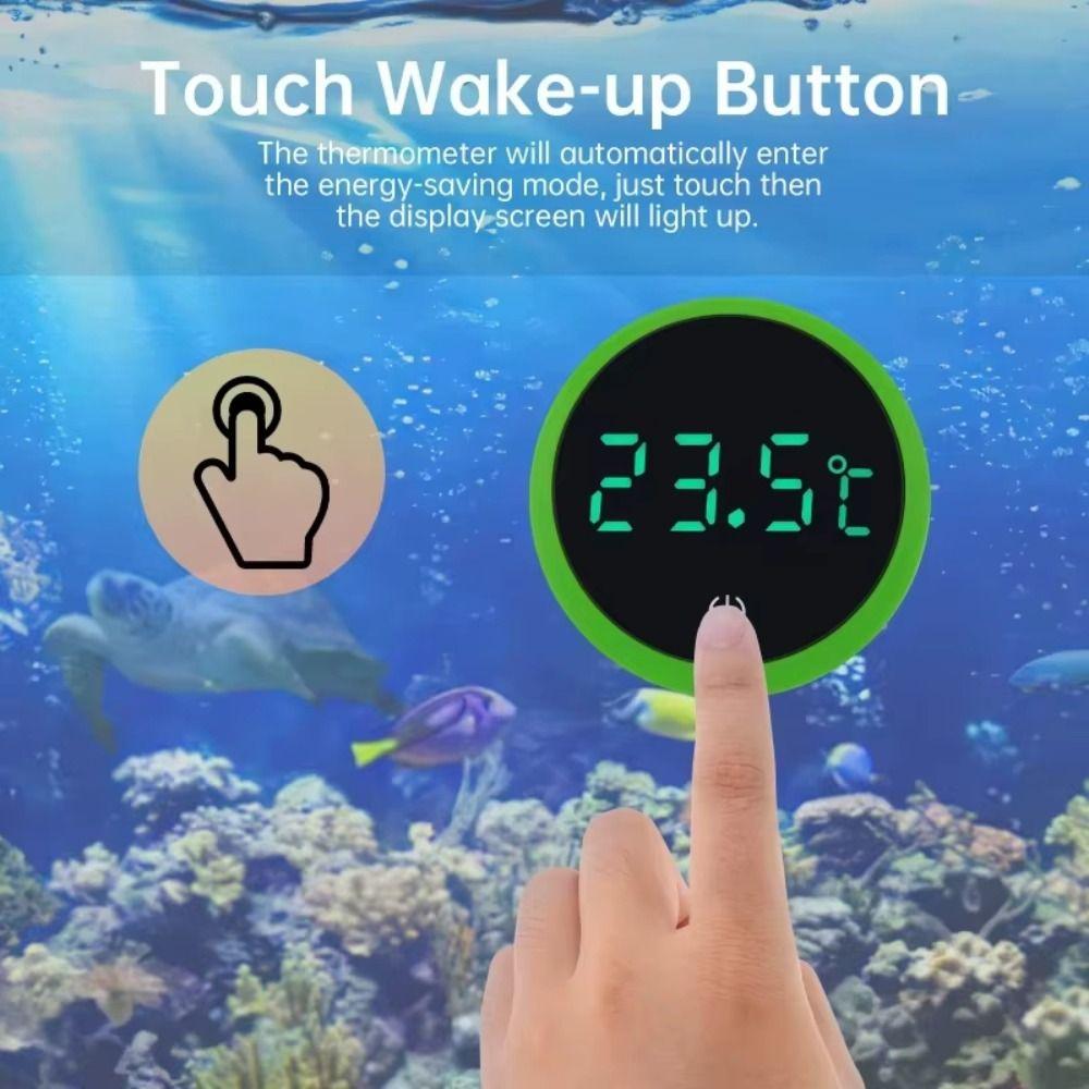 Беспроводной термометр для аквариума, светодиодный дисплей, измеритель контроля температуры, гидропоника