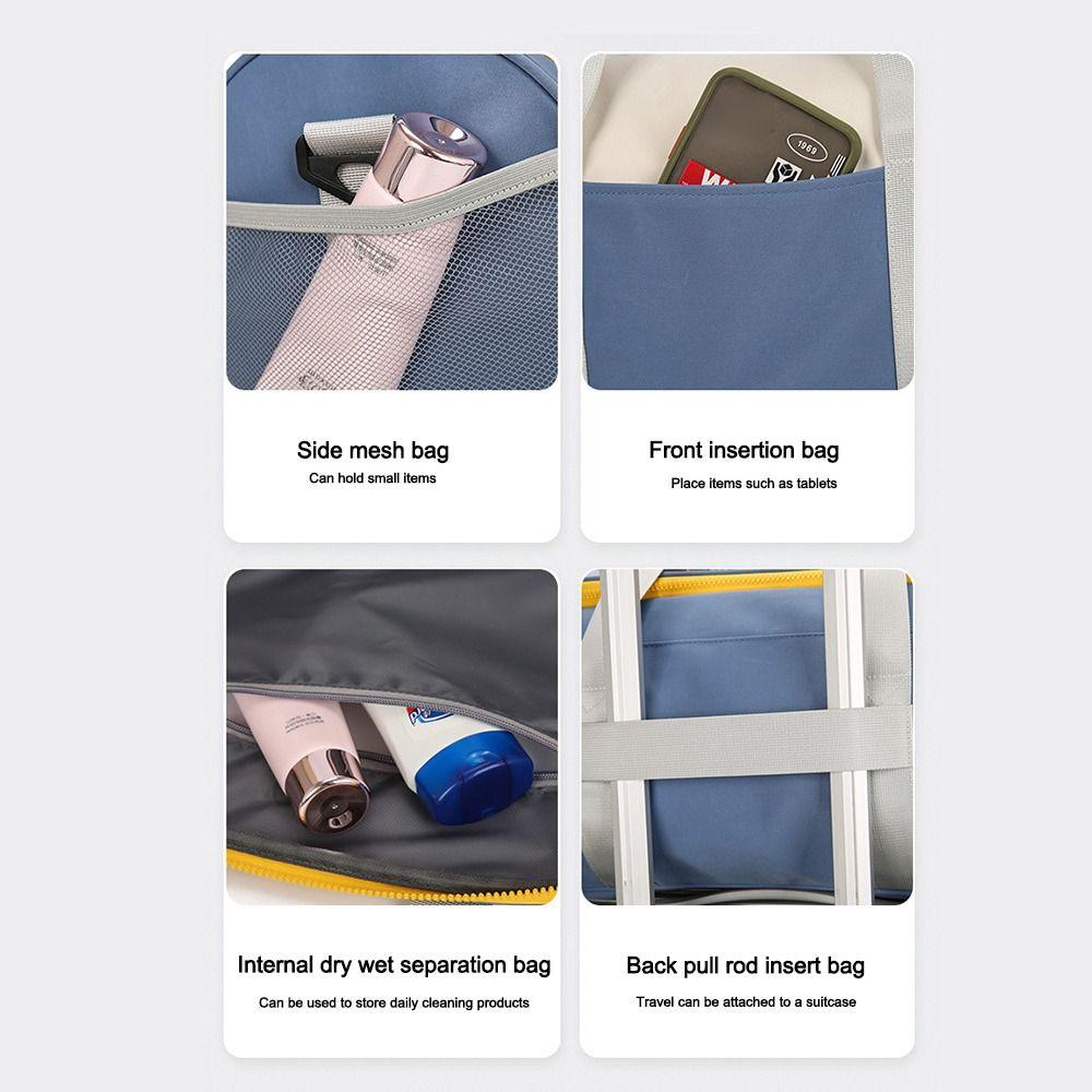 Waterproof Gym Bag Wet and Dry Separation Luggage Bag Portable Yoga Sports Bag