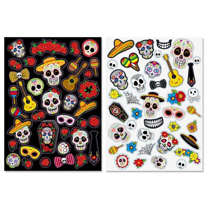 Gommettes Halloween Fête des morts 80 pièces