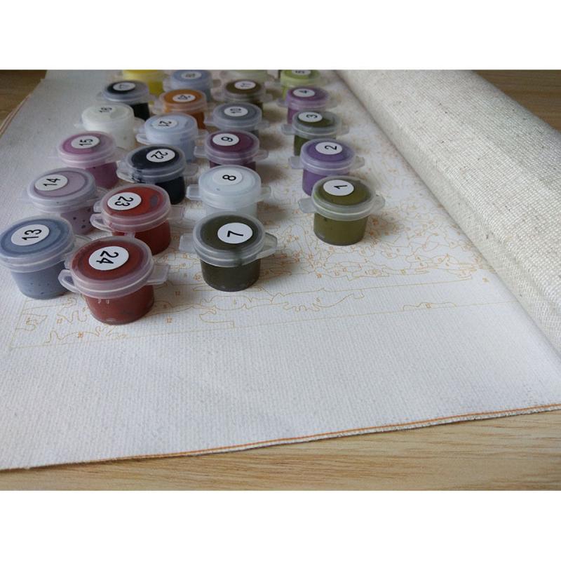 Приморский город Diy картина маслом по номерам наборы настенная художественная картина домашний декор акриловая краска на холсте