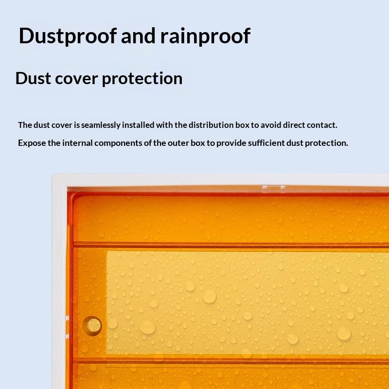 Pz30 Plastic Distribution Box Cover Transparent Protective Panel For Household Circuit Breaker Box