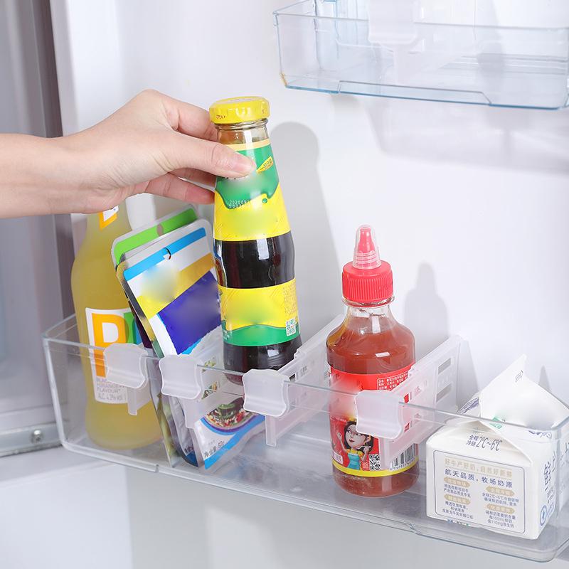 Эффективный Органайзер для Холодильника Кухонная Полка Разделители для Хранения Яиц Бутылок и Других Предметов Органайзер Кухонный Холодильник