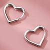 Hypoallergenic Stainless Steel Heart-shaped Earrings, Comfortable and Versatile, Simple and Elegant, High-quality Fashionable Women's Earrings
