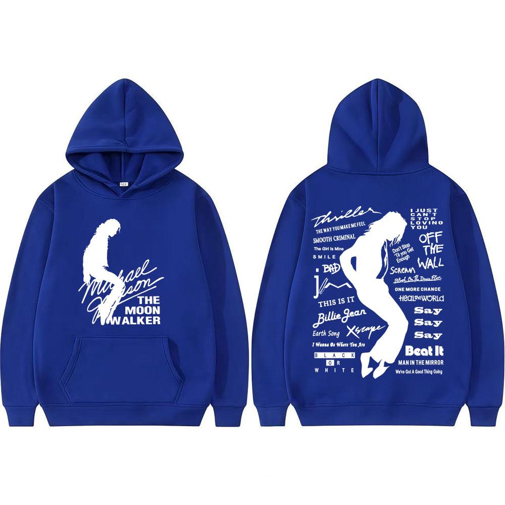 Michael Jackson King of Pop Music Album Hoodies Unisex Harajuku Streetwear Vintage Sweatshirts Casual Fleece Oversized Hoodie