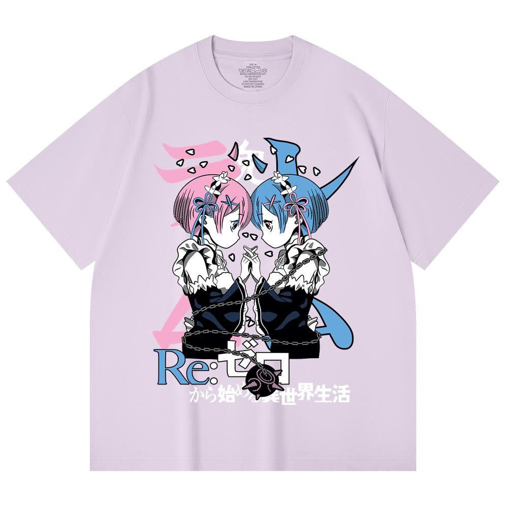 230 Gsm 100% Cotton ReZero V1 Print Unisex Heavy Cotton T Shirt