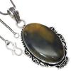 Подвеска Newlite Jasper Gemstone Handmade Gift For Her Silver Jewelry 2.25"