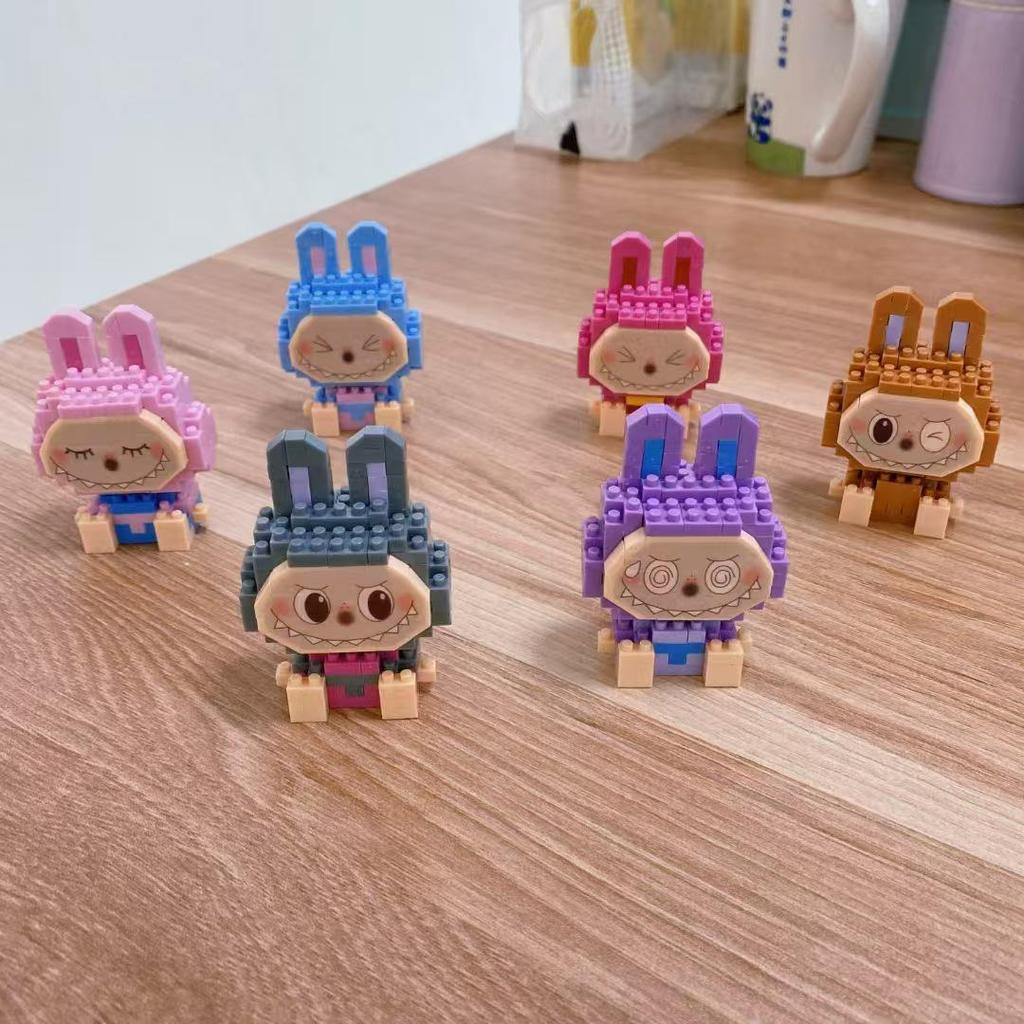 Handmade Cross-Border Doll Compatible with Lego Bricks: Street Stall Blind Box Building Blocks Educational Toy