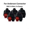 5 пар/комплект 30AMP подходит для разъема Anderson Style и резиновых черных чехлов/рукавов