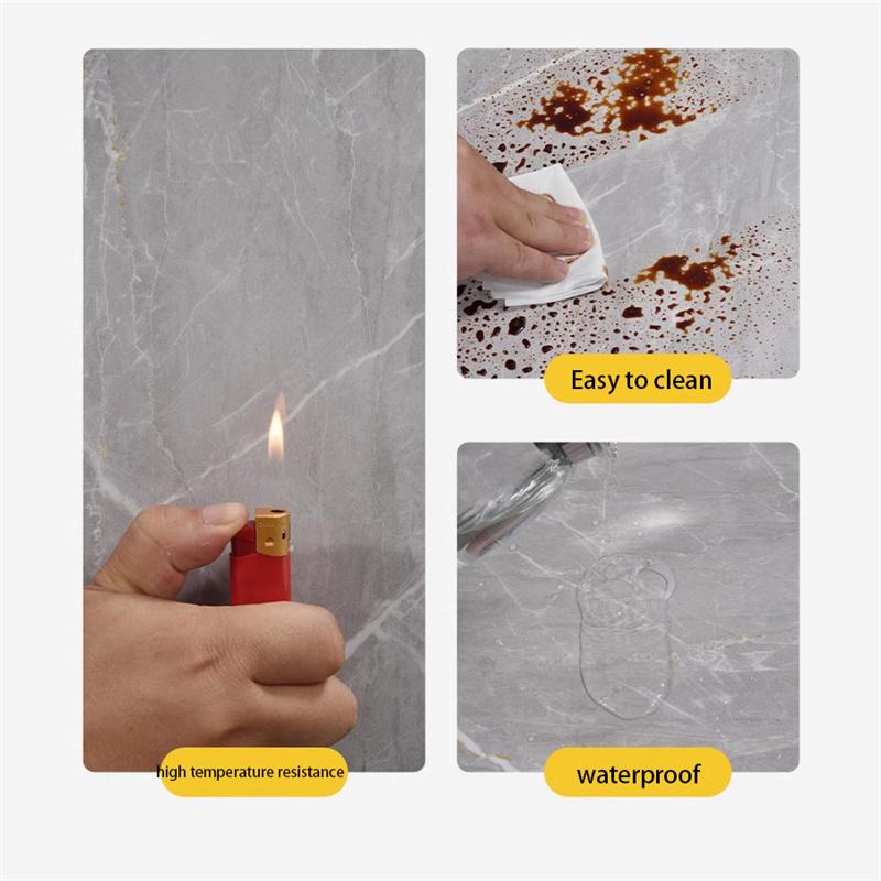 Самоклеящаяся 3D имитация плитки для оклеивания стен обоями для украшения стен туалета кухни водонепроницаемые мраморные наклейки