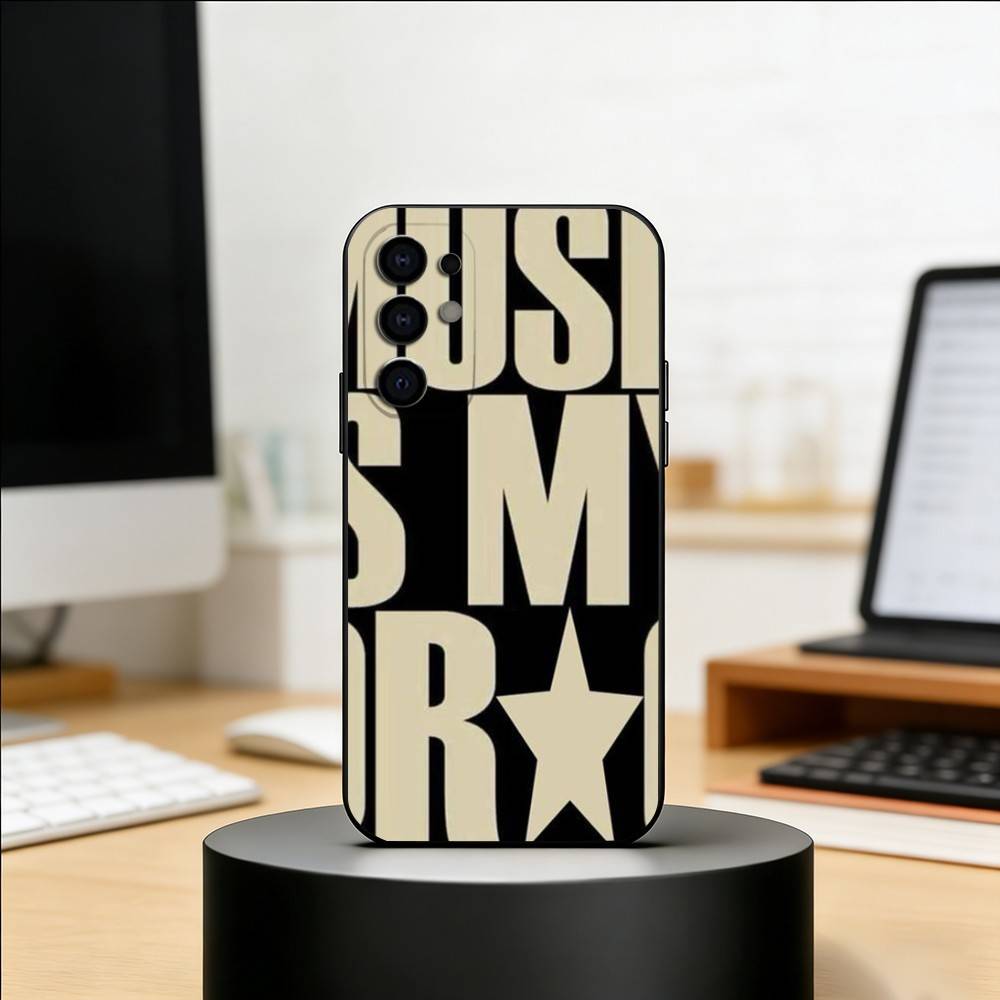 Я Люблю Музыку Искусство Шрифты Чехол Для Телефона Для Samsung S25,S24,S21,S22,S23,S30,Ultra,S20,Plus,Fe,Мягкий Силикон Черный Чехол