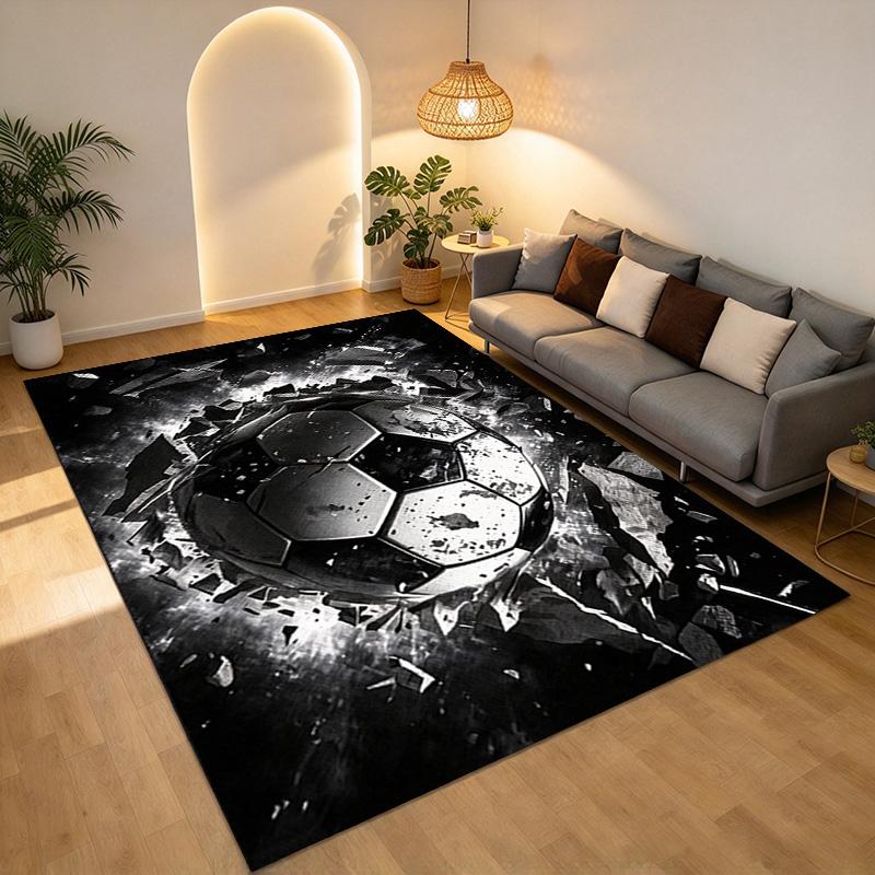 Soccer Impact Living Room Nonslip Area Rug Soft Carpet For Bedroom Game Playroom Sofa Office Home Decor Doormat Christmas Gift C9302812