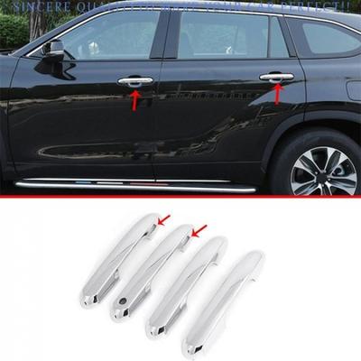 Хромированная внешняя боковая накладка на ручку двери Smart 4 шт. Для Toyota Highlander 2020-2023
