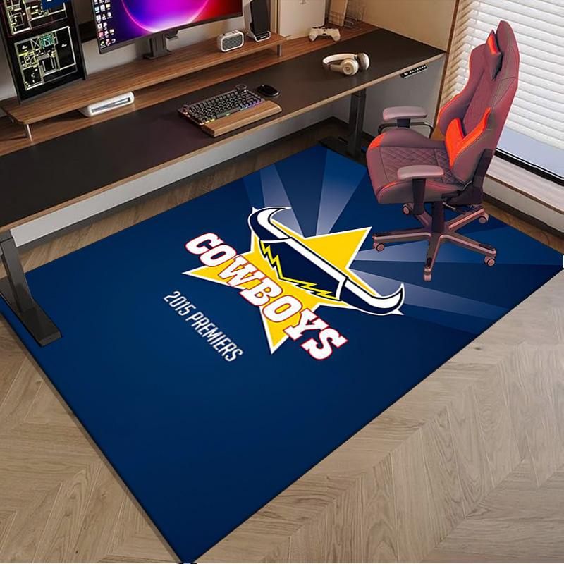 North Queensland Rugby Area Rug Office rug, Chair Rug, Decor Carpet Livingroom bedroom Mat, Large Size Fan gifts Christmas gifts