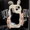 Ins Korea Cute 3d Bunny Make Up Mirror Phone Case For Iphone 14 13 12 11 Pro Max X Xs Xr 7 8 Plus Silicone Protective Soft Cover
