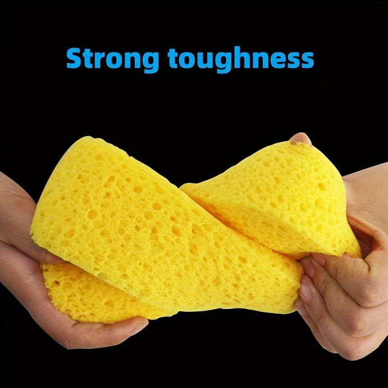 High-Density Car Wash Sponge 8-Shaped Yellow Cleaning Tool for Vehicle Maintenance Absorbent Sponge Effective Foam and Easy Storage