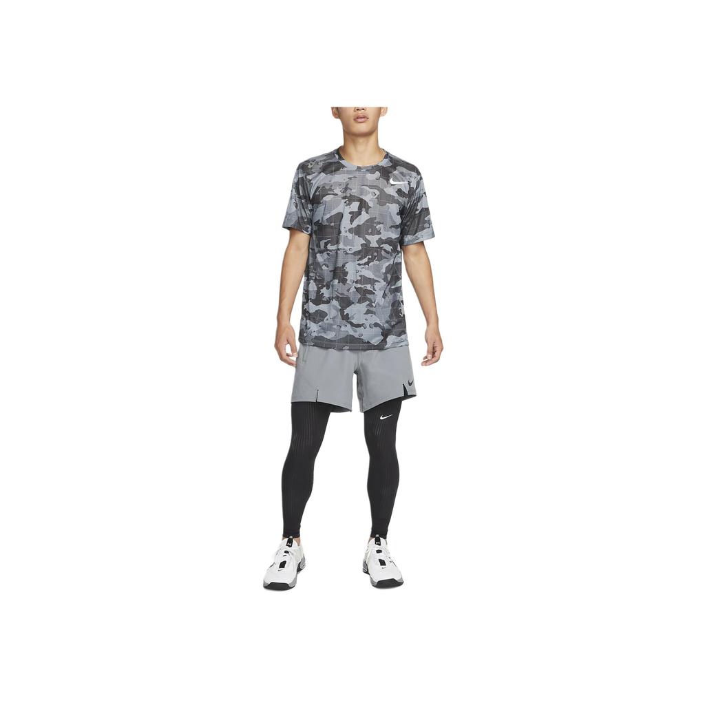 Nike Однотонные обтягивающие спортивные длинные брюки для фитнеса, мужские низы, черные DR1891-010