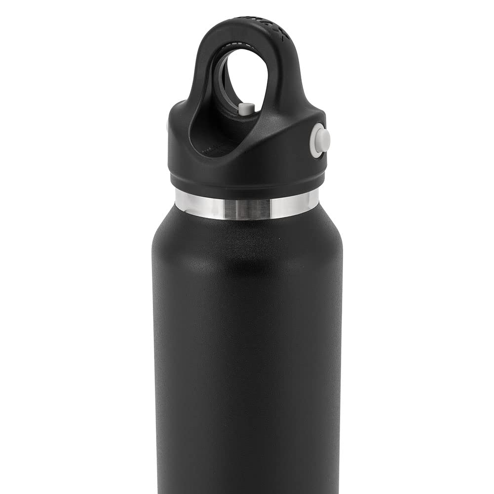 RevoMax2 Slim 355mL Water Bottle, One-Touch Insulated, Keeps Hot or Cold, Suitable for Carbonated Water, Vacuum Insulated, DWF-12419S, Onyx Black