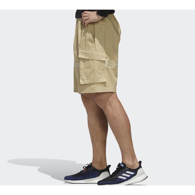 adidas Шорты-карго мужские Травяной коричневый Умеренные GL0393
