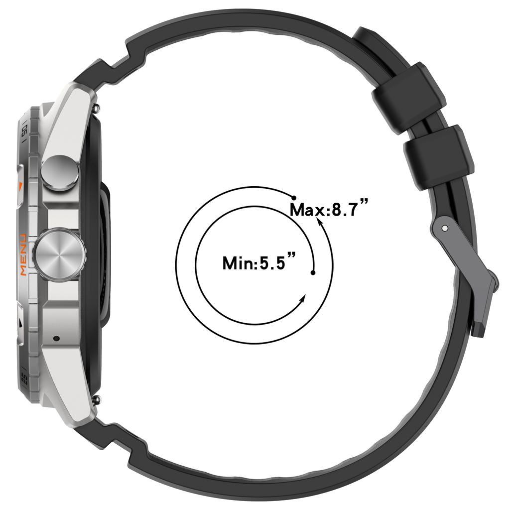 Ремешок для часов 24 мм для TicWatch Pro 5 Enduro, спортивный силиконовый сменный ремешок Correa, браслет для TicWatch Atlas, аксессуар