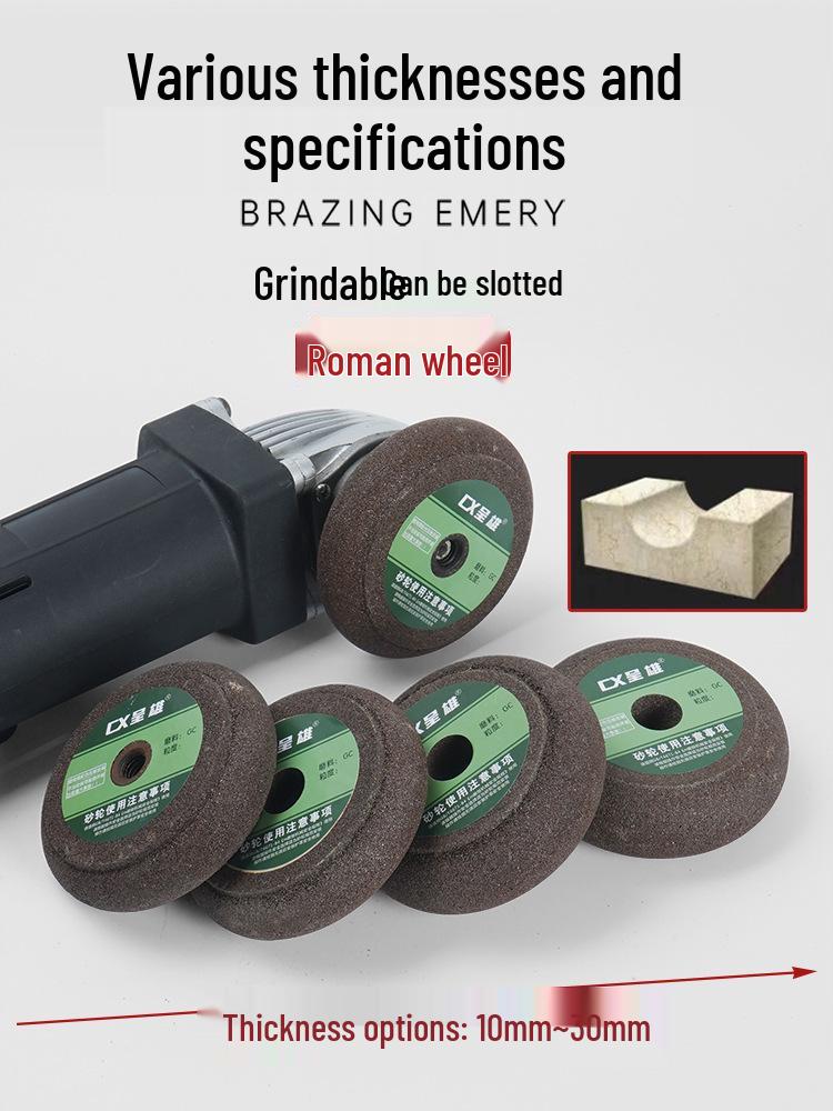 Diamond Marble Roman Column Edge Anti-slip Grooving Grinding Wheel for Stone and Pebble Flower Pots