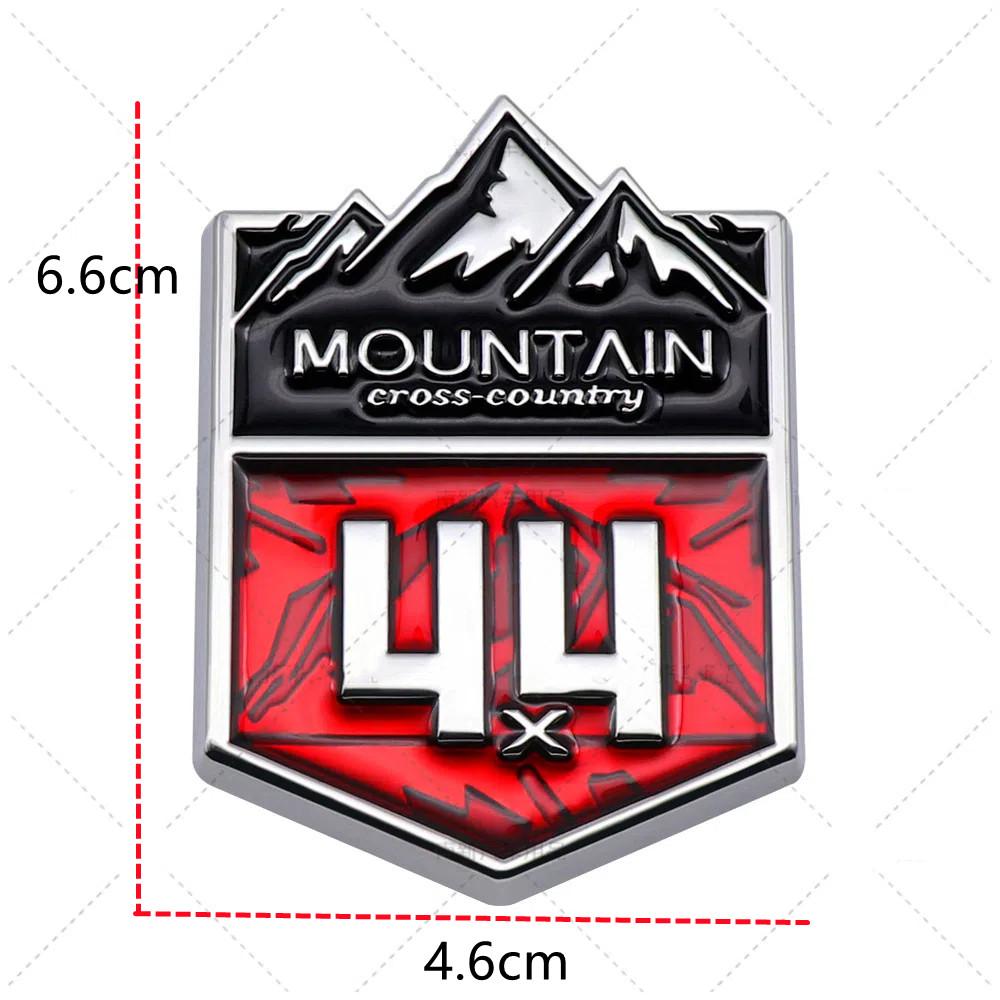 1 шт. 4X4 горный кросс-кантри автомобиль эмблема 4WD значок боковая дверь 3D металлическая наклейка для компаса Grand Cherokee Wrangler