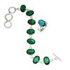 Emerald Quartz Gemstone Women's Unisex Jewelry Bracelets & Rings 7-8''