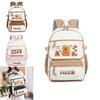 Capybara Kids Backpack With Cartoon Pattern And Lightweight Oxford Fabric For School Use