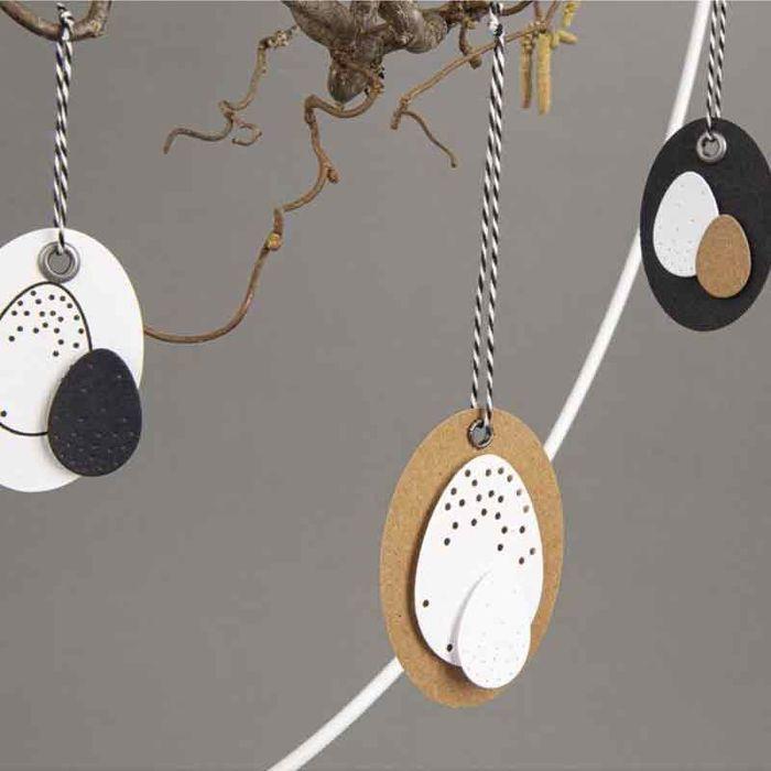Cutting Stencils Kit: Easter Eggs, 1.5 - 4.5cm X 1.1 - 3.2cm, 4 Pcs