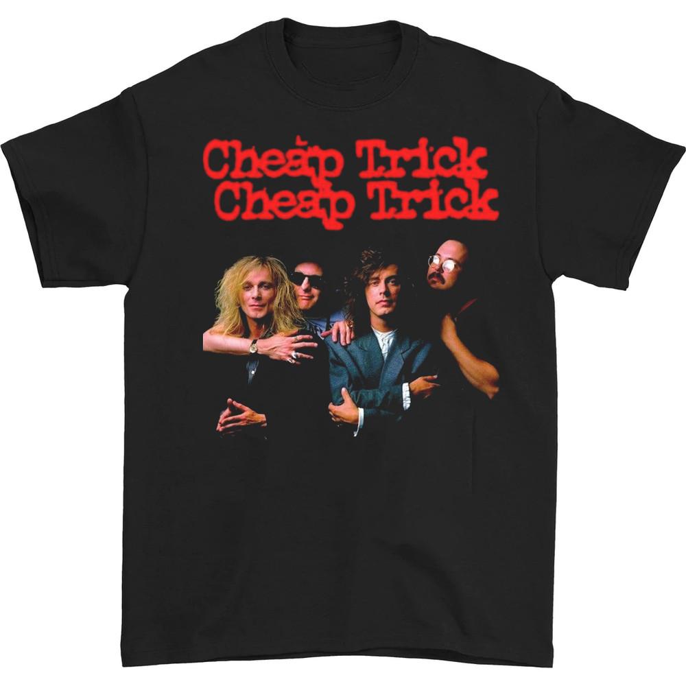 New Cheap Trick Band T-Shirt Black Short Sleeve All Sizes S to 5Xl XY281