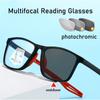 TR90 Color Changing Progressive Hyperopia Glasses Intelligent Photochromic Multifocal Reading Eyewear Prescription Eyeglasses