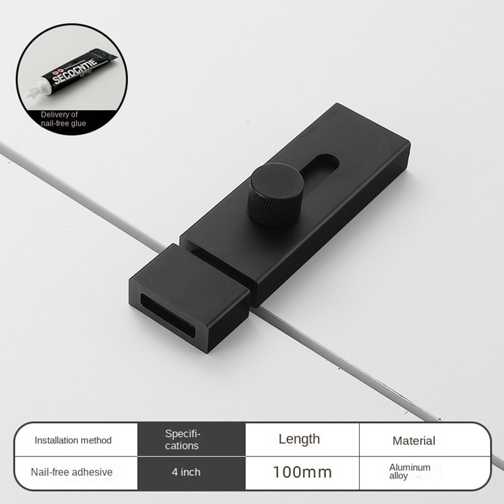 Aluminum Alloy Barn Door Lock Hardware Sliding Door Hasps Lock New Door Window Latch Sliding Door