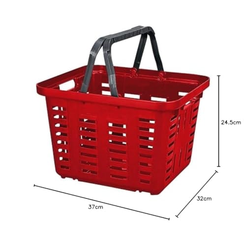 Ringstar Super Basket, Stackable, Red, SB-370 (L370 x W320 x H245mm)